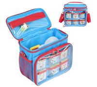 Mordx Sac de rangement pour Little Tikes Story Dream Machine à livres, porte-jouets, mallette de voyage, kit de démarrage, jouets pour enfants, Bleu et rouge., Couleur unie