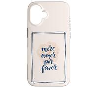 More Amor Italian Romance Citation Love Saying Coque pour iPhone 16