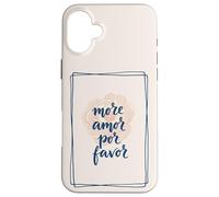 More Amor Italian Romance Citation Love Saying Coque pour iPhone 16 Plus