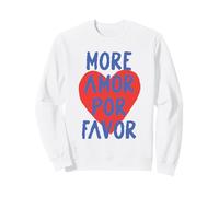 More Amor Por Favor Cœur Rouge Citation d'amour Espagnol Mignonne Sweatshirt
