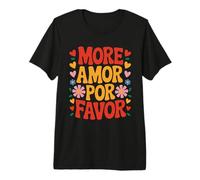 More Amor Por Favor Espagne Amour Romantique Saint-Valentin T-Shirt Haut de Gamme