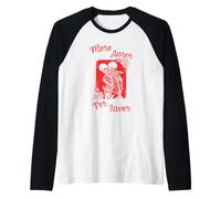 More Amor Por Favor Love Please Squelette Rose Lovers Manche Raglan