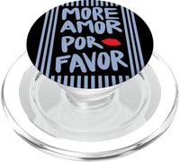 More Amor POR Favor X Kiss - More Love Selflove Backprint PopSockets PopGrip pour MagSafe