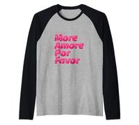 More Amore Por Favor Citation d'amour drôle Phrase espagnole Manche Raglan