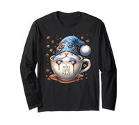 More Coffee GNOME Graphic with Coffee Beans for Barista Mom Manche Longue