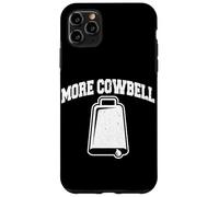 More Cowbell Vintage Vache Cloche Rétro Instrument de Musique Sarcasme Coque pour iPhone 11 Pro Max