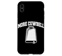 More Cowbell Vintage Vache Cloche Rétro Instrument de Musique Sarcasme Coque pour iPhone XS Max