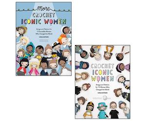 More Crochet Iconic Women, Crochet Iconic Women 2 Books Collection Set By Carla Mitrani