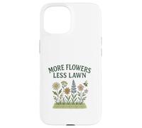More Flowers, Less Lawn Save The Bees No Mow Pollinator Coque pour iPhone 15