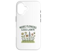 More Flowers, Less Lawn Save The Bees No Mow Pollinator Coque pour iPhone 16