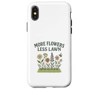 More Flowers, Less Lawn Save The Bees No Mow Pollinator Coque pour iPhone X/XS