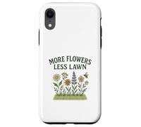 More Flowers, Less Lawn Save The Bees No Mow Pollinator Coque pour iPhone XR