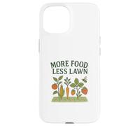 More Food Less Lawn Urban Farming No Mow Movement Coque pour iPhone 15