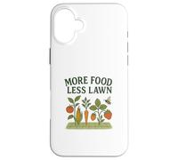 More Food Less Lawn Urban Farming No Mow Movement Coque pour iPhone 16 Plus