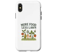 More Food Less Lawn Urban Farming No Mow Movement Coque pour iPhone X/XS