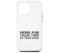 More Fun Than Two 20 Year 40 Funny 40th Birthday Party Humour Coque pour iPhone 12 Pro Max