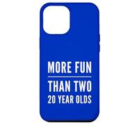 More Fun Than Two 20 Year 40 Funny 40th Birthday Party Humour Coque pour iPhone 12 Pro Max