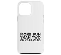 More Fun Than Two 20 Year 40 Funny 40th Birthday Party Humour Coque pour iPhone 13 Pro Max