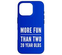 More Fun Than Two 20 Year 40 Funny 40th Birthday Party Humour Coque pour iPhone 16 Pro