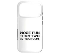 More Fun Than Two 20 Year 40 Funny 40th Birthday Party Humour Coque pour iPhone 17 Pro