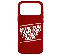 More Fun Than Two 20 Year 40 Funny 40th Birthday Party Humour Coque pour iPhone 17 Pro Max