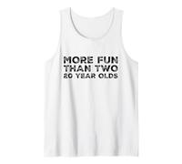 More Fun Than Two 20 Year 40 Funny 40th Birthday Party Humour Débardeur