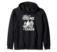More Iodine Less Chaos Thyroïde Nutrient Minéral Varech Sweat à Capuche