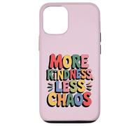 More Kindness Less Chaos Kids Boys Positive Saying Be Kind Coque pour iPhone 12/12 Pro