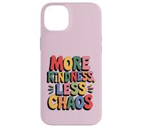 More Kindness Less Chaos Kids Boys Positive Saying Be Kind Coque pour iPhone 14 Plus