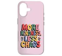 More Kindness Less Chaos Kids Boys Positive Saying Be Kind Coque pour iPhone 17