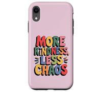 More Kindness Less Chaos Kids Boys Positive Saying Be Kind Coque pour iPhone XR