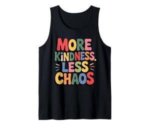 More Kindness Less Chaos Kids Boys Positive Saying Be Kind Débardeur