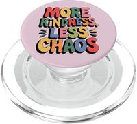 More Kindness Less Chaos Kids Boys Positive Saying Be Kind PopSockets PopGrip pour MagSafe
