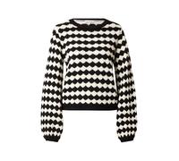 MORE & MORE Pull-over noir / blanc cassé, Taille S-M