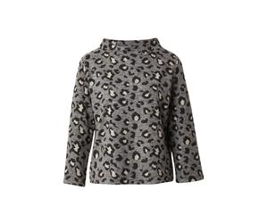 MORE & MORE Sweat-shirt gris clair / gris foncé / noir, Taille S