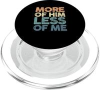 More of Him Less of Me | Jésus-Christ Dieu | Religion PopSockets PopGrip pour MagSafe