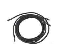 More of Me to Love Lot de 2 paires de lacets élastiques pour chaussures Noir 70 cm