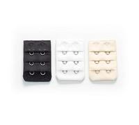 More of Me to Love Lot de 3 extensions de soutien-gorge à 2 crochets Noir/blanc/beige