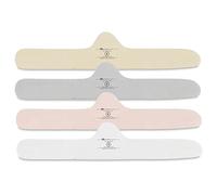 More of Me to Love Lot de 4 doublures de soutien-gorge en coton bio (blanc perle, rose pâle, gris pierre, beige fauve), Blanc perle, rose pâle, gris pierre, beige fauve, Taille S