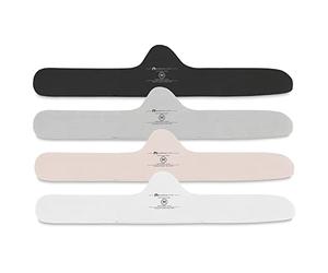 More of Me to Love Lot de 4 doublures de soutien-gorge en coton bio (blanc perle, rose pâle, gris pierre, oynx noir), Blanc perle, rose pâle, gris pierre, noir Oynx, Taille L