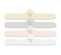 More of Me to Love Lot de 4 doublures de soutien-gorge en coton bio et bambou (blanc perle, rose pâle, gris pierre, beige fauve), Blanc, rose, gris, beige, Taille L