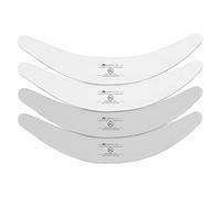 More of Me to Love Lot de 4 protège-ventre en coton bio et bambou Taille XL (2 blancs nacrés et 2 gris pierre)