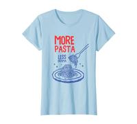 More Pasta Less Drama Funny Foodie Spaghetti Noodle Humour T-Shirt