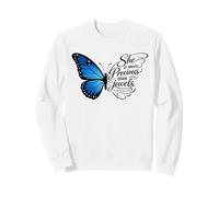 More Precious Than Jewels Proverbes Papillons Sweatshirt