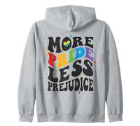 More Pride Less Prejudice Chemise rétro Arc-en-Ciel LGBTQ Equality Sweat à Capuche