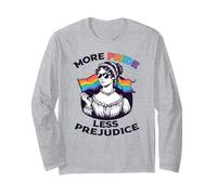 More Pride Less Prejudice Jane Austen Lunettes de Soleil LGBT Meme Manche Longue