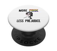 More Pride Less Prejudice Jane Austen Lunettes de Soleil LGBT Meme PopSockets PopGrip Adhésif