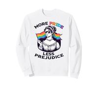 More Pride Less Prejudice Jane Austen Lunettes de Soleil LGBT Meme Sweatshirt