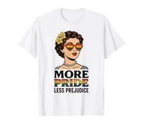 More Pride Less Prejudice LGBT Queer Vintage Art Aesthetic T-Shirt