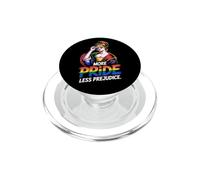 More Pride Less Prejudice | Mois de la fierté LGBTQ+ Arc-en-Ciel PopSockets PopGrip pour MagSafe